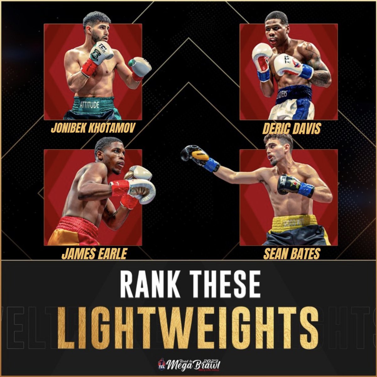 tblboxing's tweet image. RANK THESE LIGHTWEIGHTS: Part 2 🥊🔥

COMMENT HOW YOU’D RANK THEM: instagram.com/p/CvIZtVPvLtr/…

Don't miss out on the showdown of a lifetime at the very first Team Combat League Mega Brawl - an event that will leave you breathless!

#BoxitOut #TeamCombatLeague #MegaBrawl2023 #boxing