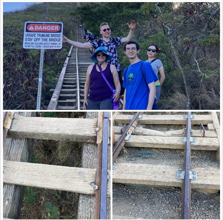 GuineaPigFund's tweet photo. This part of the Koko Crater trail got a bit dangerous, you can see how it’s over empty space, compared with other parts where there was no danger of falling in. #coinhuntworld , #VolcanoQuest #TikiChief #MoveToEarn https://t.co/k2afvca0Bq