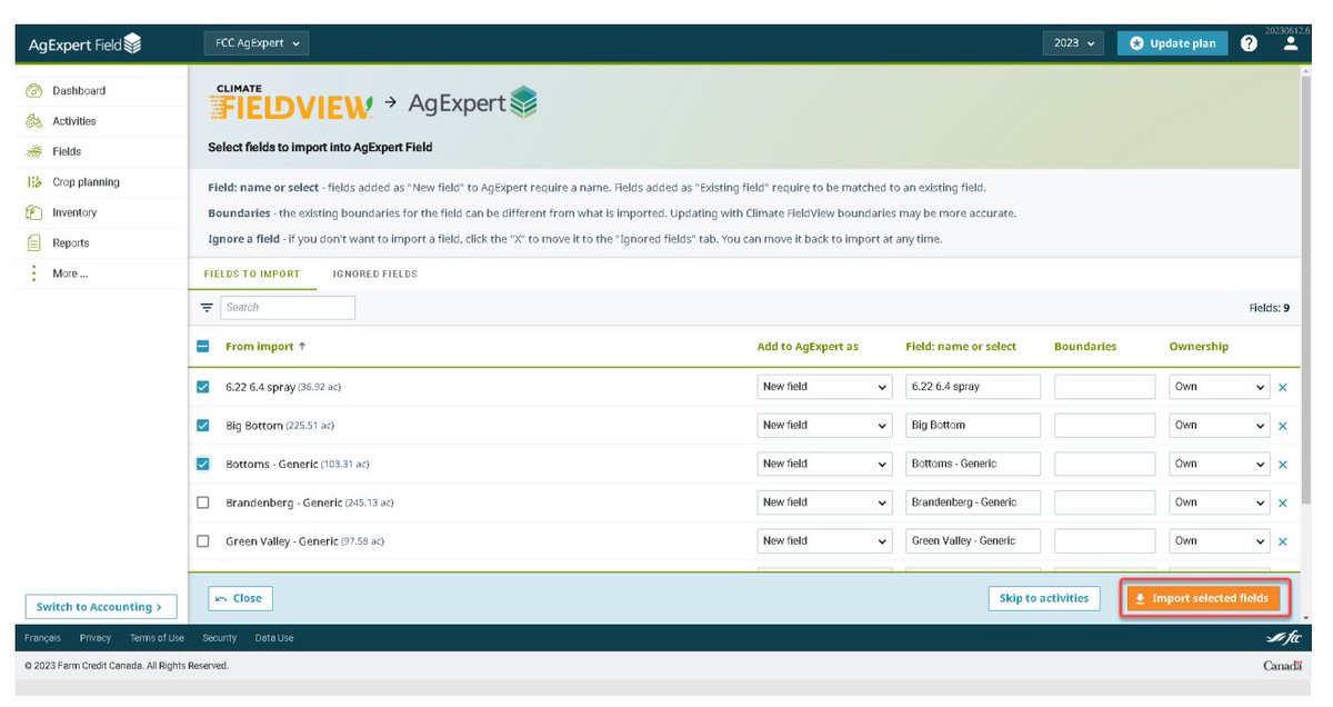 FieldViewCanada's tweet photo. Level-up your financial visibility on your farm w/ FieldView &amp; @FCCAgExpert  🤝 Easily connect FV &amp; AEF to get a more complete financial picture. Make strategic decisions based on accurate cost per acre, amplifying your bottom line https://t.co/7jXzXuFGk9 https://t.co/6gREZLsEv2