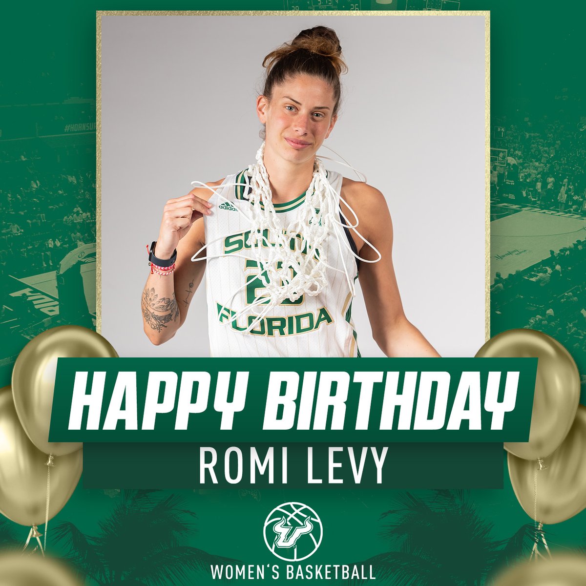 𝓗𝓪𝓹𝓹𝔂 𝓑𝓲𝓻𝓽𝓱𝓭𝓪𝔂, 𝓡𝓸𝓶𝓲!

Can't wait to finally see you in that Green and Gold! 

#HornsUp🤘 | <a href="/levy_romi/">romi_levy</a>