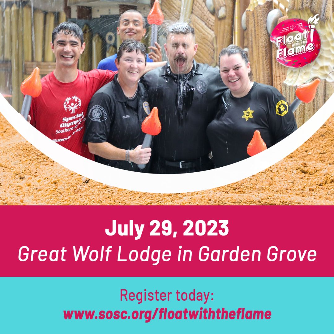 SOSoCal's tweet photo. There is still time to register to #FloatWithTheFlame @GreatWolfLodge Garden Grove this Saturday! $40 for an exclusive lazy river run &amp; support #SOSCAthletes! You can also get discounted passes to the water park for the day $35 each!

REGISTER: https://t.co/x8vBRhIMi2

#LETR4SOSC https://t.co/6opxiensT3
