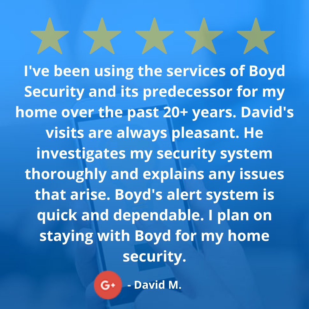 BoydSecurity's tweet photo. We are thankful for our loyal clients who share their expeerience with others!

#homesecurity #securitysystems #securitysystemsupplier #homesafety https://t.co/yHym80F6XP