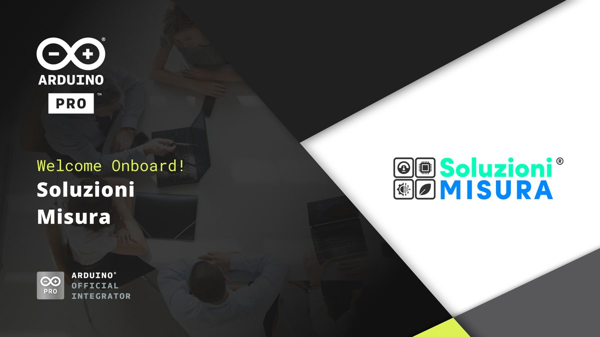 arduino's tweet photo. We're thrilled to welcome @SoluzioniMISURA  to the Arduino Pro System Integrators Program as our new Silver Partner! https://t.co/U4qSzxy5DV https://t.co/P2AYpJUdwp