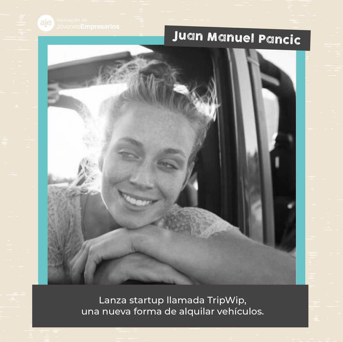 AJEUruguay's tweet photo. 🚗Juan Manuel Pancic lanza startup llamado TripWip, una nueva forma de alquilar vehículos. Según comenta, es el nuevo Airbnb de los autos, siendo un 40% más económico.

Nota: https://t.co/diYR5QlyPx https://t.co/p5mpgVotIk