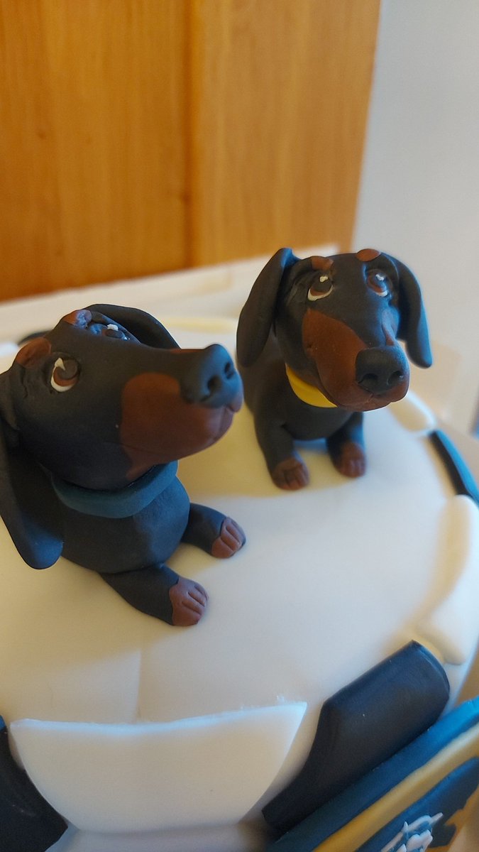Camdragon's tweet photo. Fondant daschund, anyone?
#bethbakes https://t.co/CgXADLXMSz