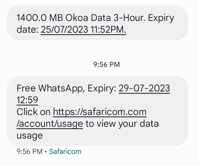 Dear @Safaricom_Care @SafaricomPLC this is not right.The disappearance of data bundles within minutes speaks of thuggery and dishonesty with your systems.How do you explain this????