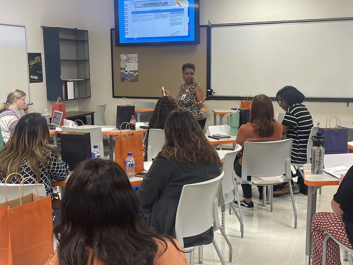 EGrindele's tweet photo. New Middle School RLA teachers are excited to jump into this school year! Learning how to internalize a learning plan and feel confident implementing it in the classroom. 
We are excited to have you on our team! @ambermhope @Aleahcr @SKReeves_GISD @GISDTLD https://t.co/MhBkuYuoJc