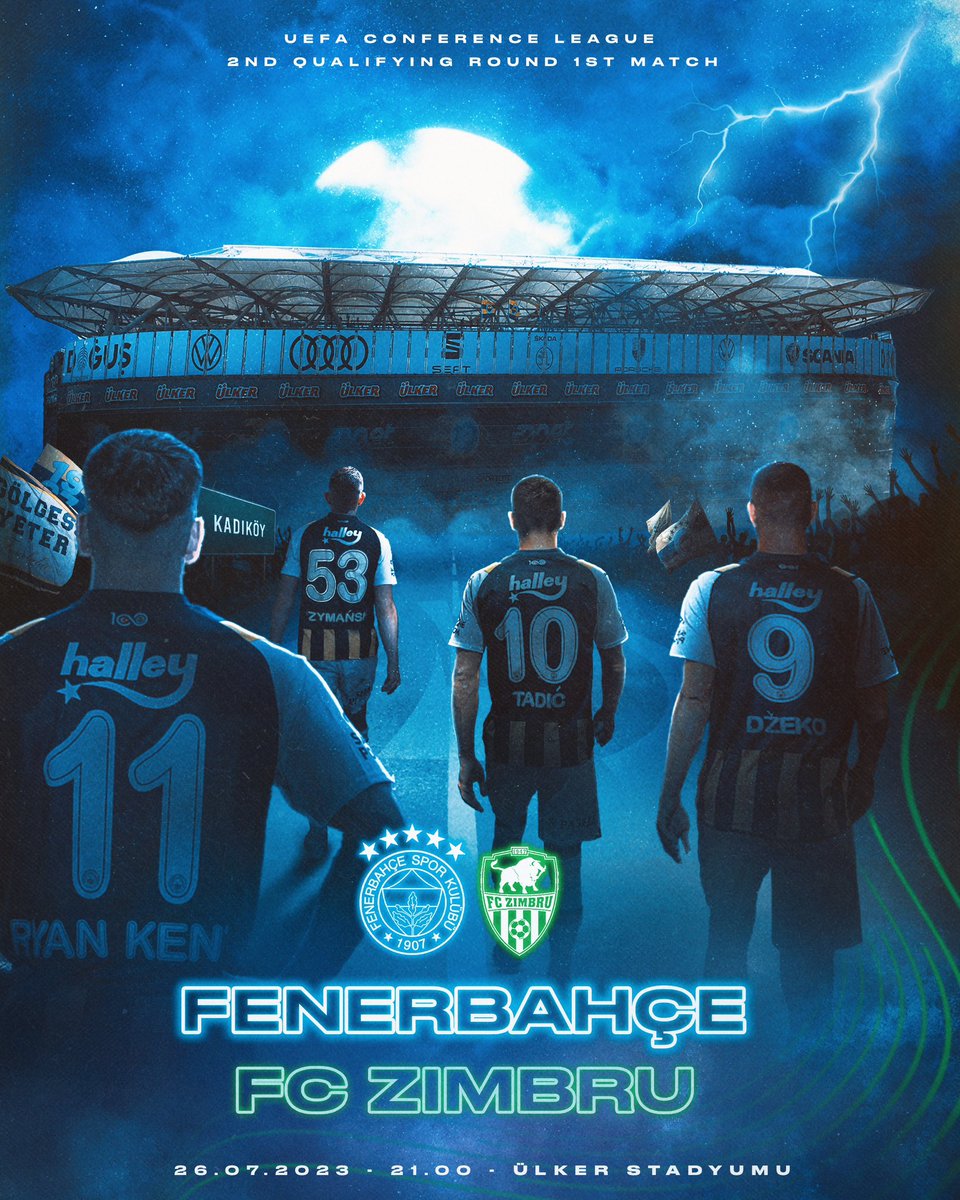 🏆 #UECL İkinci Ön Eleme İlk Maç 

🆚 Zimbru Chisinau
🗓 26 Temmuz Çarşamba 
🕘 21.00
🏟️ <a href="/ulkerstadyumu/">Ülker Stadyumu</a> 
📺 <a href="/ssportplustr/">S Sport Plus</a>
📲 #FBvZIM #UECL