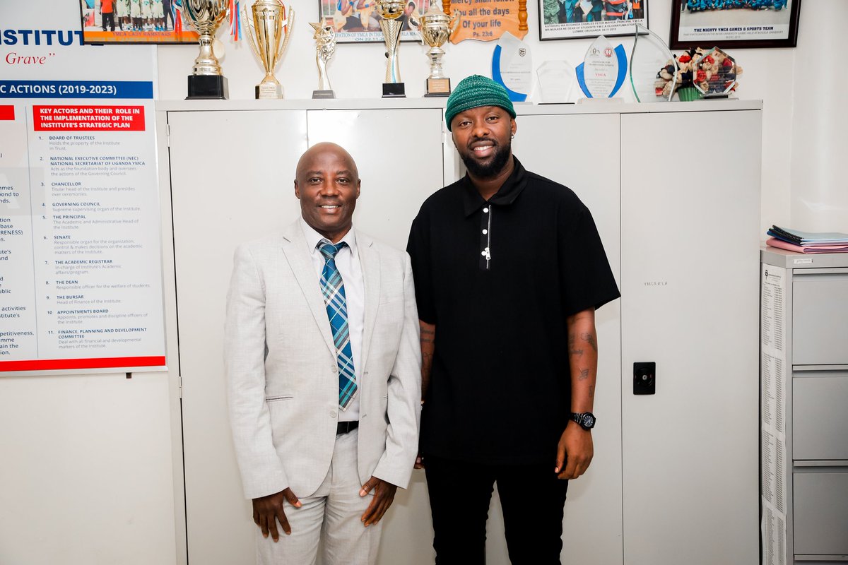 YmcaInstitute's tweet photo. #StudyAtYCI
Today our beloved Principal Dr. Herbert Mukasa met with .@eddykenzoficial C.E.O .@BigTalent_Ent Foundation on a dynamic partnership as well look to join forces in the field of sports and Arts. https://t.co/H5CS2GdvHD
