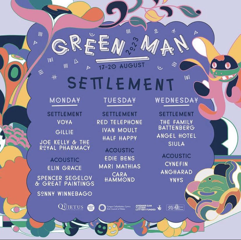 Thrilled to be on the <a href="/GreenManFest/">Green Man</a> line up this year! Thanks so much for having us and for the invitation by <a href="/LibertinoRecs/">Libertino</a> - catch us on the settlers stage on Wednesday evening xxxx