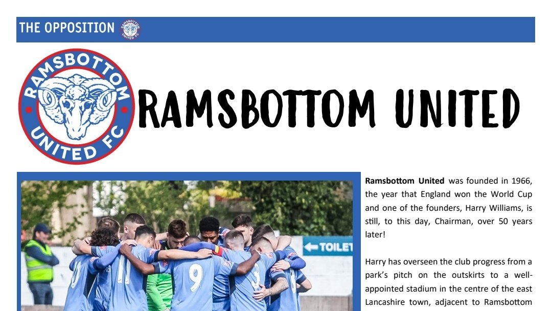 🆕️ First look of Saturday's <a href="/WythenshaweFC/">Wythenshawe Football Club</a> programme as they play their first <a href="/nwcfl/">The NWCFL ⚽️</a> Premier Division game against <a href="/RamsbottomUtd/">Ramsbottom United</a>.

Limited copies will be available on the turnstiles for £2.50. 

36 pages, limited adverts and plenty of content😎