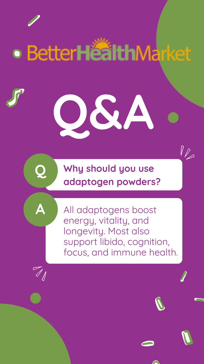 BetterHealthSto's tweet photo. Are you looking for something to increase your energy and lower your stress levels? Adaptogen powders can help to boost energy, vitality, and longevity. Most also support libido, cognition, focus, and immune health. 

Learn more: https://t.co/BuFmJWNX5D https://t.co/myIfHH3mlI