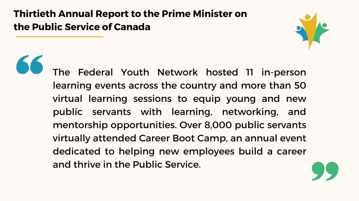 Our team is small but mighty! In our commitment to supporting new public servants we are proud of what we have accomplished but we're not alone. Thank you to all our partners and supporters who believe in what we do. We are honoured to be included in the 30th Annual #ClerksReport