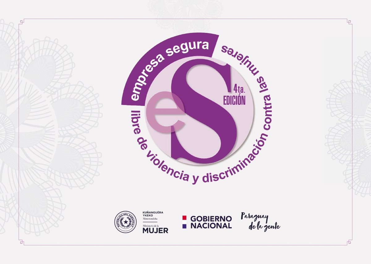En el marco de la Cuarta Edición de “Sello Empresa Segura, Libre de Violencia y Discriminación contra las Mujeres”, el <a href="/minmujerpy/">Ministerio de la Mujer</a> premiará a 9 empresas que han demostrado esfuerzos en la prevención de la violencia y discriminación contra mujeres. mujer.gov.py/index.php/noti…