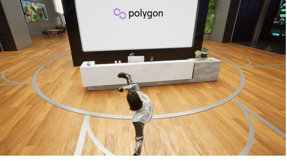 Breakdancing the night away! In the #Polygon tower, located in the #EpiCenter area. <a href="/AlterVerseGame/">AlterVerse</a>