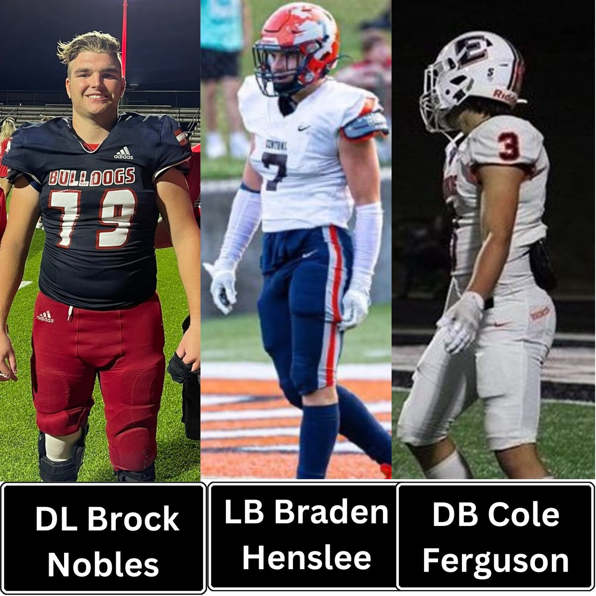 scoutSMART® (@scoutsmart_) on Twitter photo 🚨TOP DEFENSIVE PLAYERS OF THE WEEK🚨
Featuring players from GA
⭐️DL-Brock Nobles
📍Toombs HS
🏈<a href="/NoblesBrock/">Brock Nobles</a>
⭐️LB-Braden Henslee
📍Habersham HS
🏈<a href="/braden_henslee/">braden henslee</a>
⭐️DB-Cole Ferguson
📍East Forsyth HS
🏈<a href="/Cole3Ferguson/">Cole Ferguson</a>
🗣️Coaches checkout these disrupters! bit.ly/45AVkXn 🚨TOP DEFENSIVE PLAYERS OF THE WEEK🚨
Featuring players from GA
⭐️DL-Brock Nobles
📍Toombs HS
🏈<a href="/NoblesBrock/">Brock Nobles</a>
⭐️LB-Braden Henslee
📍Habersham HS
🏈<a href="/braden_henslee/">braden henslee</a>
⭐️DB-Cole Ferguson
📍East Forsyth HS
🏈<a href="/Cole3Ferguson/">Cole Ferguson</a>
🗣️Coaches checkout these disrupters! bit.ly/45AVkXn