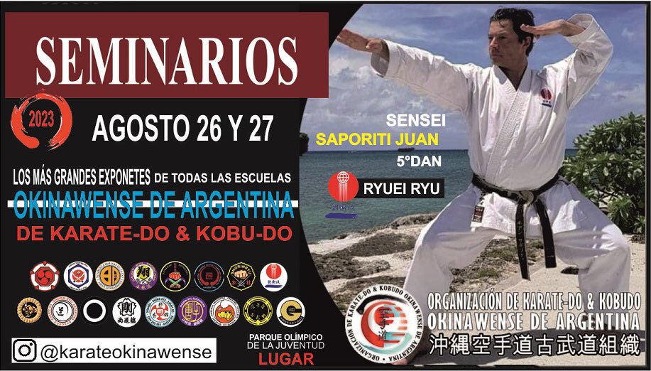 karateokinawens's tweet photo. Seminarios Nacionales de OKKOA. 20 maestros juntos los más grandes exponentes del karate de okinawa de argentina @jardinjapones
@SergioMiyagi #karate
#marcial
#marcialarts 
#karatelife
#karateka 
#karate_do
#karateclass
#karateglobal 
#okinawa 
#okinawakarate
#沖縄
#空手沖縄 https://t.co/L1YBdiCggJ