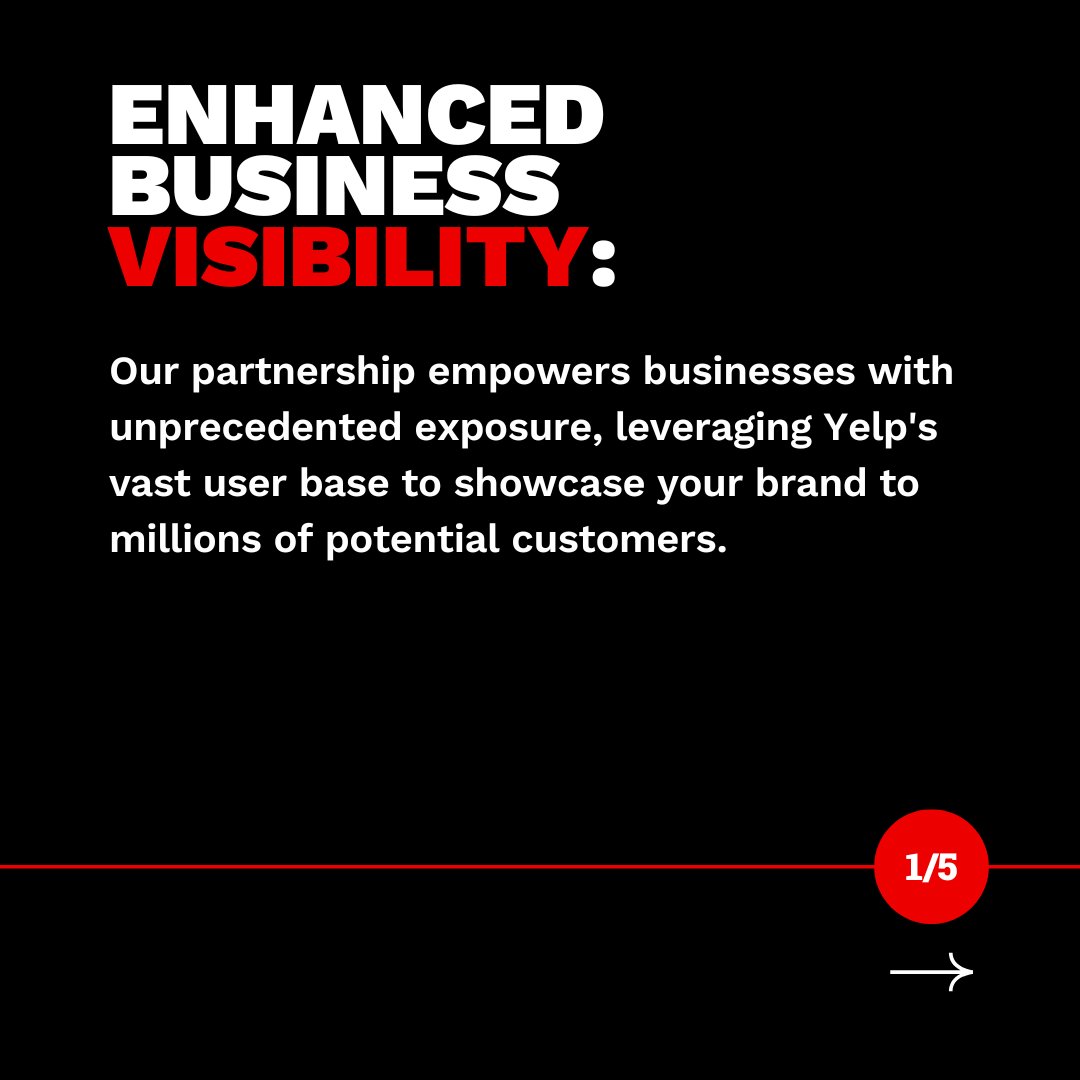 adleveragetv's tweet photo. Introducing the Ultimate Fusion: Ad Leverage x Yelp ⭐
Here is what you can expect from our premier Yelp partnership ⬇️

#Yelp #YelpPartnership #AdvertisingSolutions #DigitalAds #DigitalMarketing https://t.co/h7KP4Vg08g