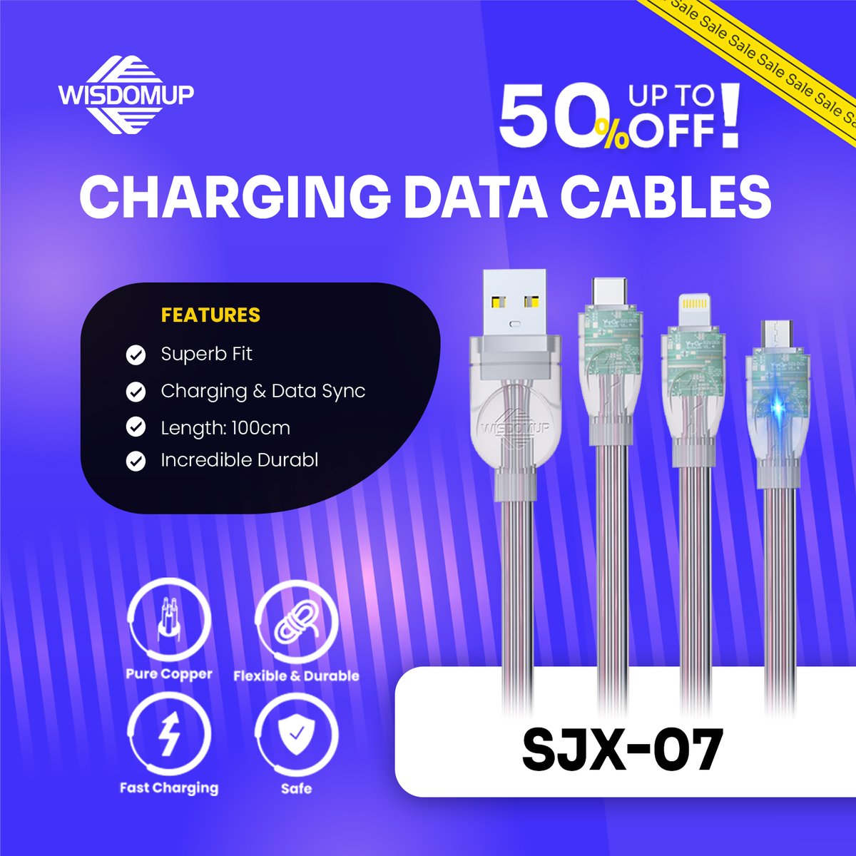 wisdomuppk's tweet image. Get Connected with 50% Off 🔥 Wisdomup SJX-07 Transparent TPE Flat USB Data Charging Cable

Click To Buy 👉 shop.wisdomup.pk/product/transp…

#wisdomup #SJX07 #USBDataCable #ChargingCable #FlatDesign #FastCharging #TangleFree #Transparent #50PercentOff