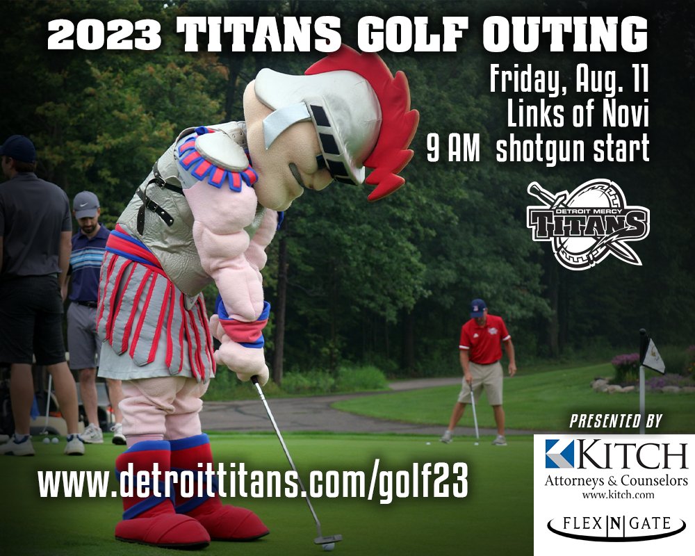 Space is filling up FAST for the 2023 Titans Golf Outing! Secure your spot TODAY for a day of fun on the links! Friday, Aug. 11 - 9 AM shotgun start Links of Novi Sign-up online at detroittitans.com/golf23