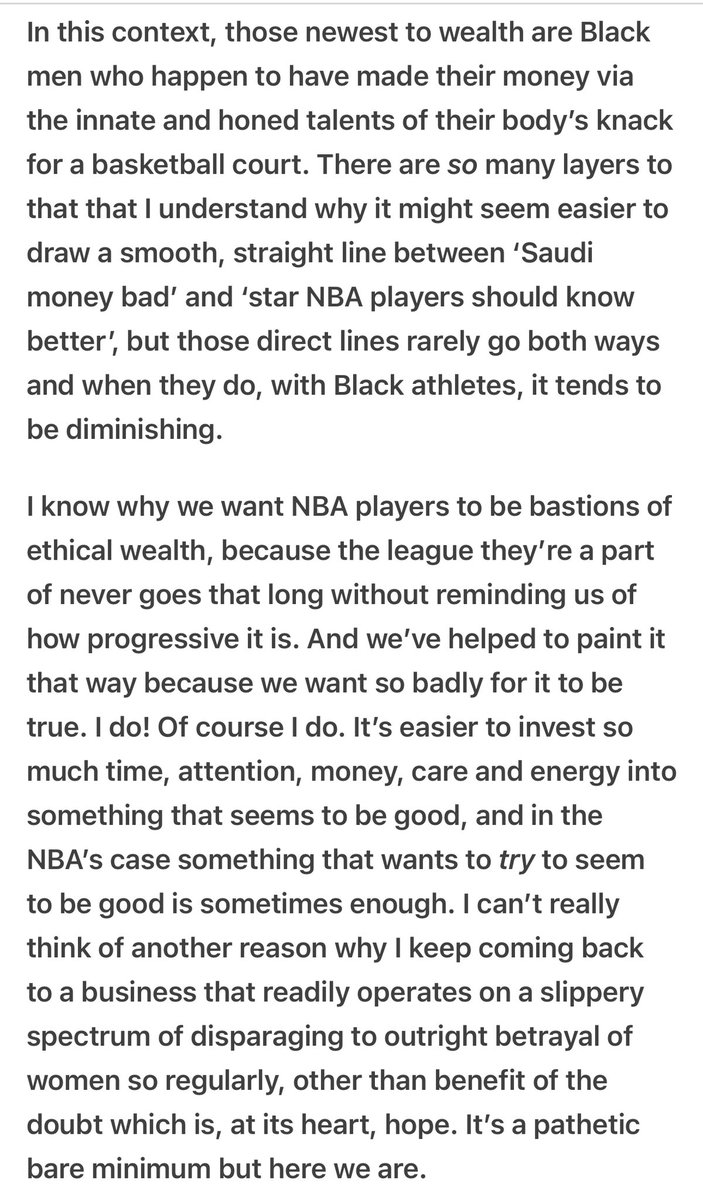 NataTheScribe's tweet photo. Why I’ll forever rock with @wtevs , because of pieces like this..

From her latest Basketball Feelings

https://t.co/vYoLfYOyNb https://t.co/hr1KTerShS