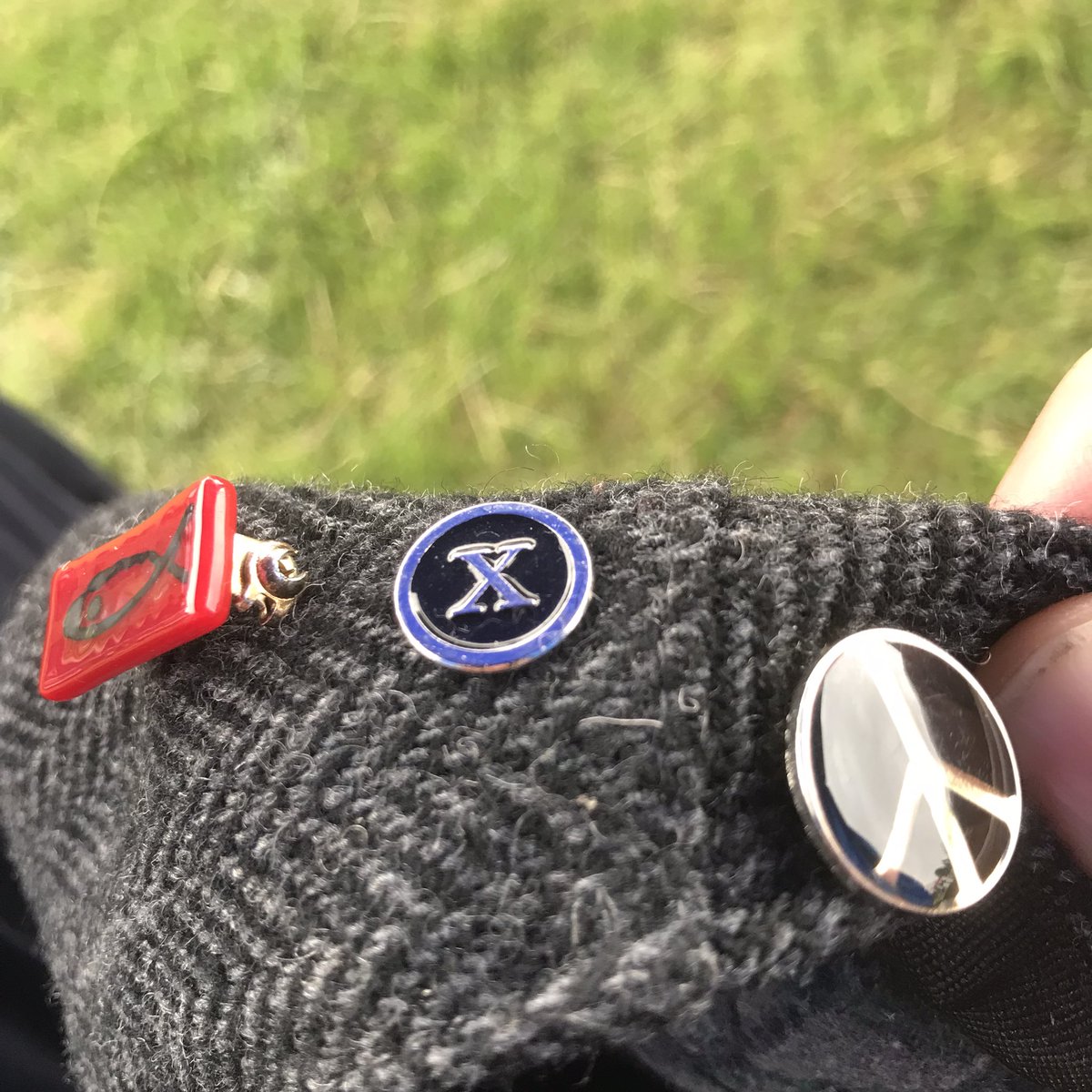 wot <a href="/Documentally/">Christian Payne</a> said :) <a href="/StationX/">Station X</a> had the whole white cross black background..years ago, and even made it a nice badge.