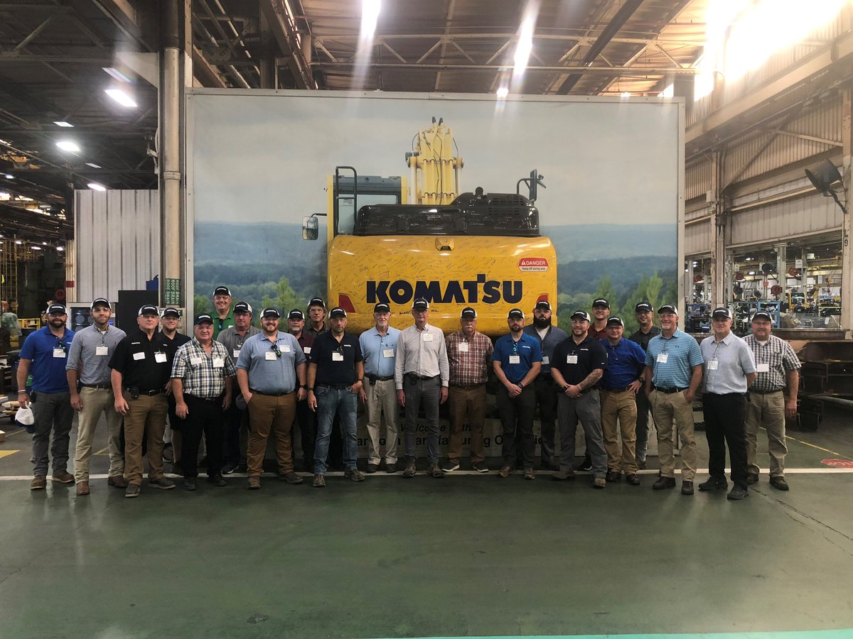 Today, the sales group at Anderson Equipment toured the <a href="/Komatsu/">Komatsu</a> Production Facility in Chattanooga, TN. The tour allowed our sales team to better understand the quality build of Komatsu excavators, articulated dump trucks, and forestry machines. #MadeInAmerica #Komatsu