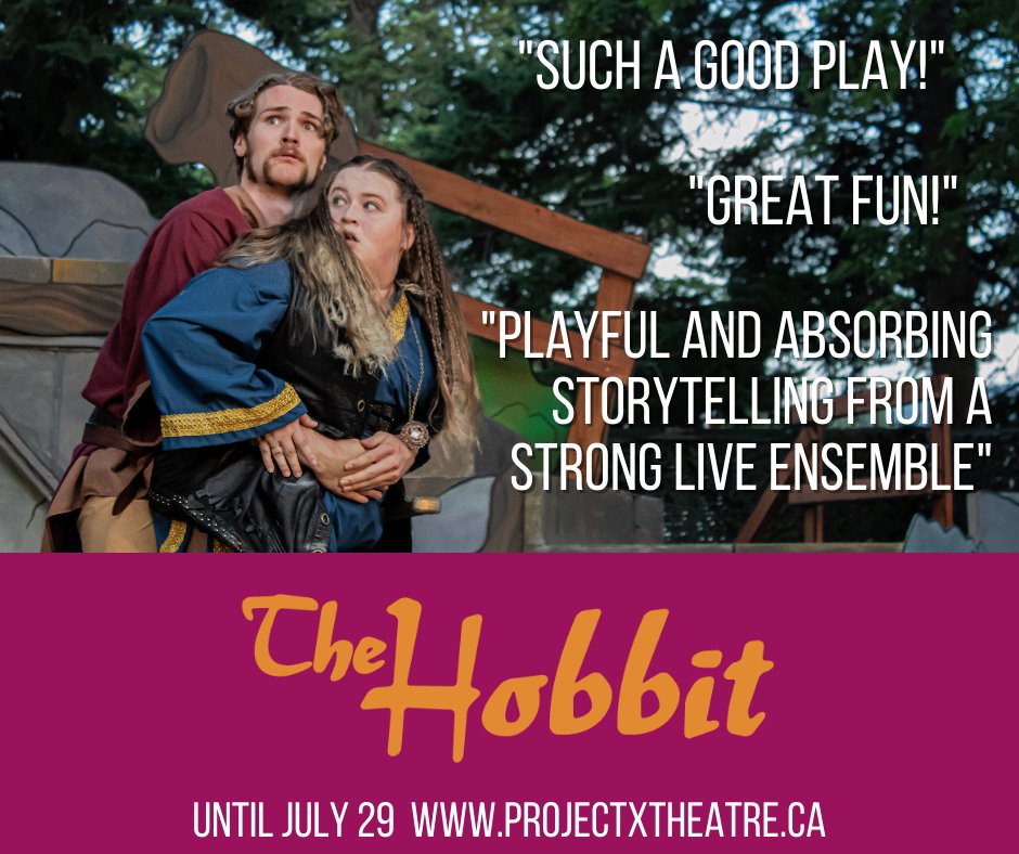Audiences are loving our production of The Hobbit! 🧝‍♂️ This is the last week to catch this exciting, adventure-filled production, and you won't want to miss it! 👀

Get your tickets to any of our final 3 Hobbit shows at the link below! 🔗

eventbrite.ca/e/theatre-unde…

📸: Mallory Mogg