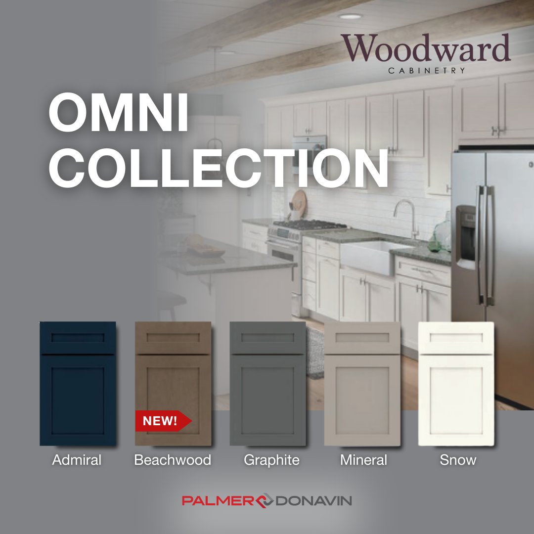 PalmerDonavin's tweet photo. The Omni cabinet door style offers the modern feel of full overlay details, with clean shaker ease for any home. Now Available in Beachwood! Features: Full overlay, Shaker cabinet door style, 2 1/4″ Rail, 5-Piece drawer front
#wedelivermore #cabinets #kitchencabinet #kitchentrend https://t.co/3ntMBIw8wO