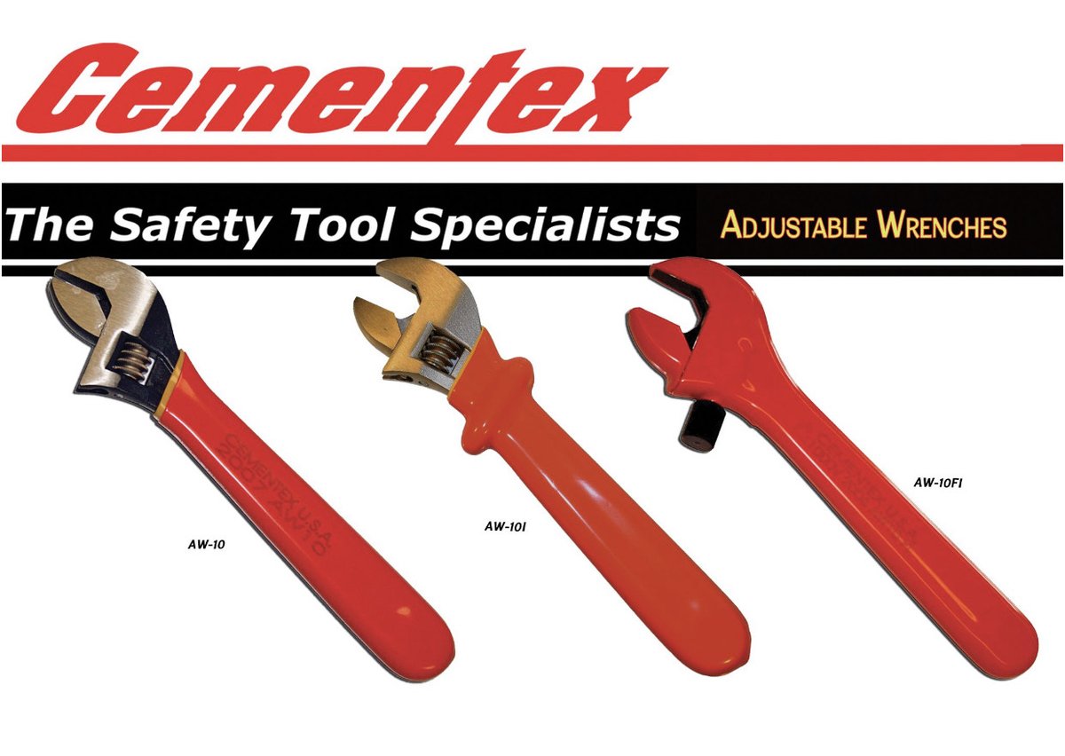 Cementex1000V's tweet photo. With a wide capacity jaw, #Cementex adjustable wrenches work with a broader range of fastener sizes. Available in non voltage rated, voltage rated, and fully-insulated. Visit your distributor and get yours today! #InsulatedTools #MadeInTheUSA #ASTMF1505 https://t.co/IKvqjYgtsV https://t.co/EVQPXQROWa