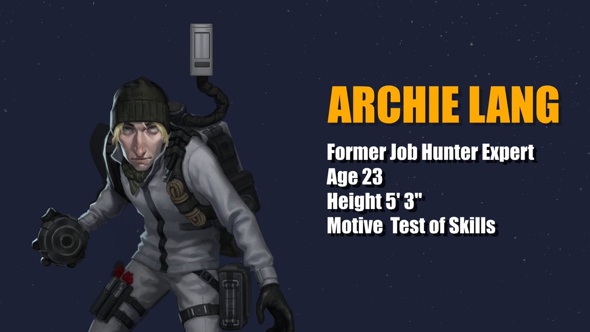 Frontier Analysis Report #6 - Archie

Archie's neat personality can't stand mess due to a childhood trauma that evolved into obsessive-compulsive disorder.

"This is practically a scavenger hunt. Let's get this over with"

📋:ow.ly/FAR050Pkpk3

 #Steam #EarlyAccess #Playnow