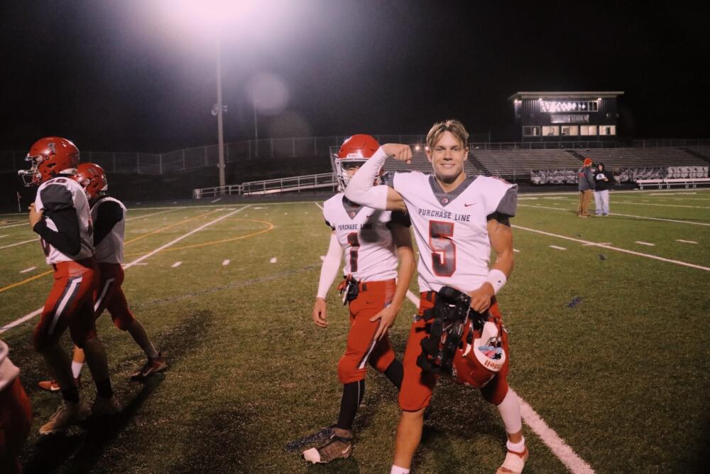 2023 PFN Player Profile: Getting to know Purchase Line RB/DB Austin Chambers pafootballnews.com/district6/2023… <a href="/auschambers2305/">Austin Chambers</a>