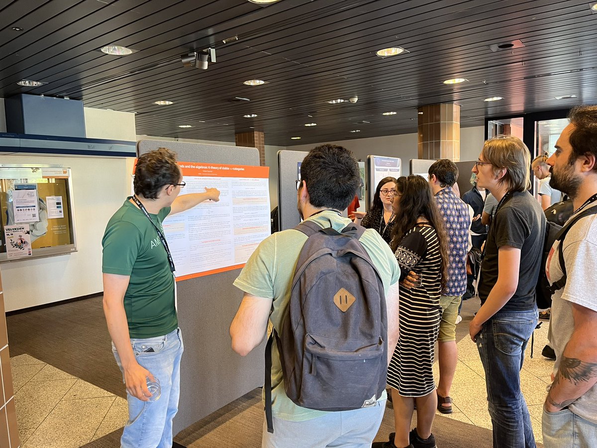Ytm2023's tweet photo. Fantastic to see so many great contributions at the poster session! Come for the topology, stay for the pizza (at 7pm). https://t.co/3MDcHX6YbI