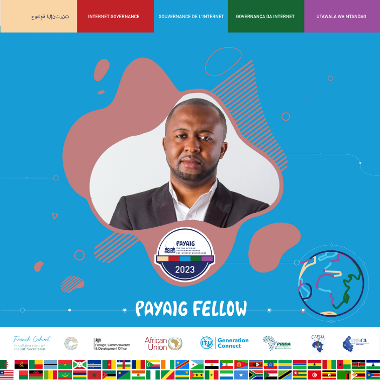 Bonjour, je suis Moïse Mungang de la République Démocratique du Congo. Je suis ravi d'annoncer que j'ai été choisi pour rejoindre la cohorte française de la bourse Pan African Youth Ambassadors for Internet Governance !
#payaig #ICYBERCZAR #igfambassador #IGF2023 #kyoto