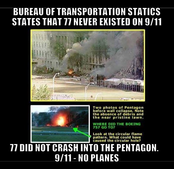 Rabyna46's tweet photo. @iluminatibot Bureau of transportation 
#9/11 #Flight77 https://t.co/RHGWB1z1gI