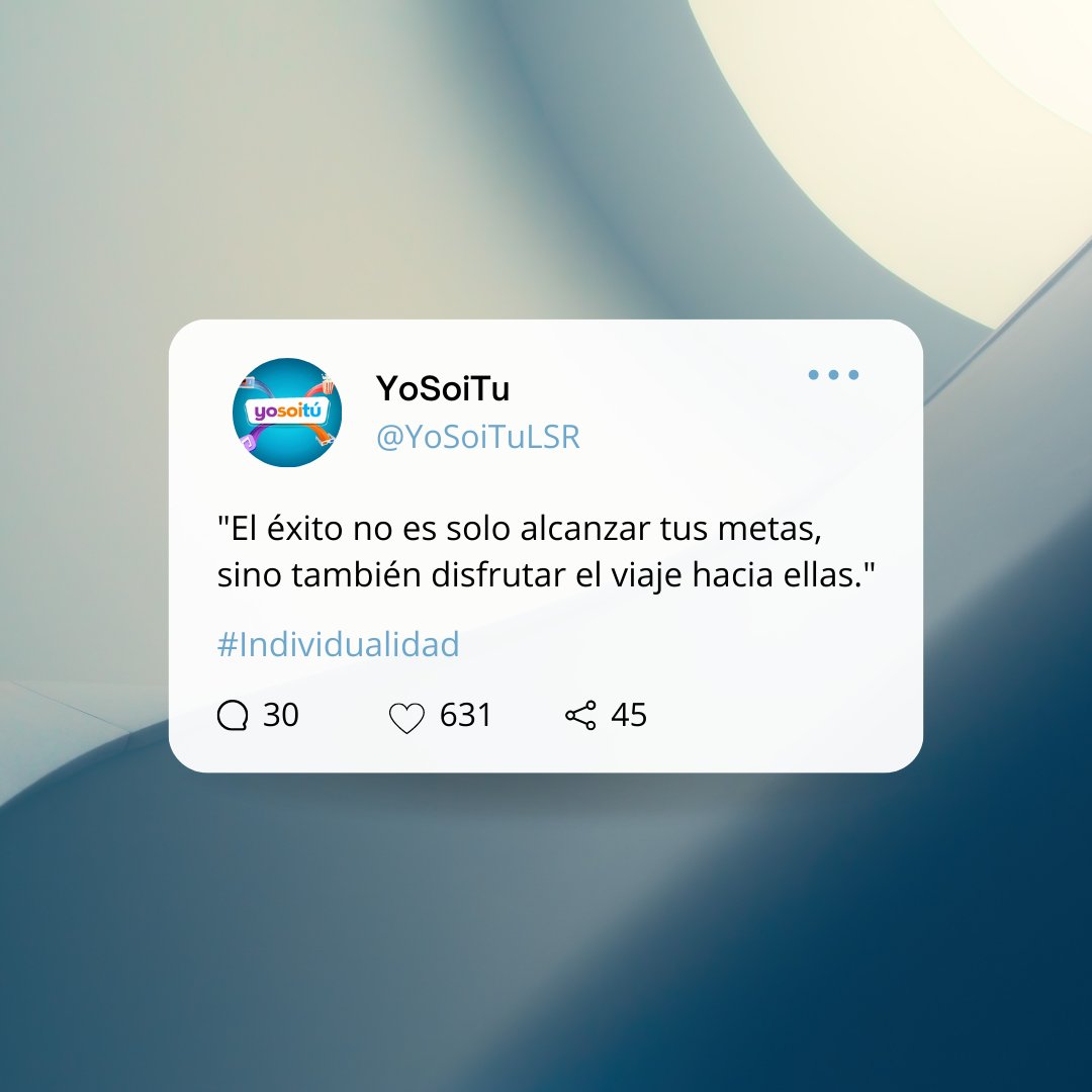 YoSoiTuLSR's tweet image. 🤩 #Frases #YST ✨