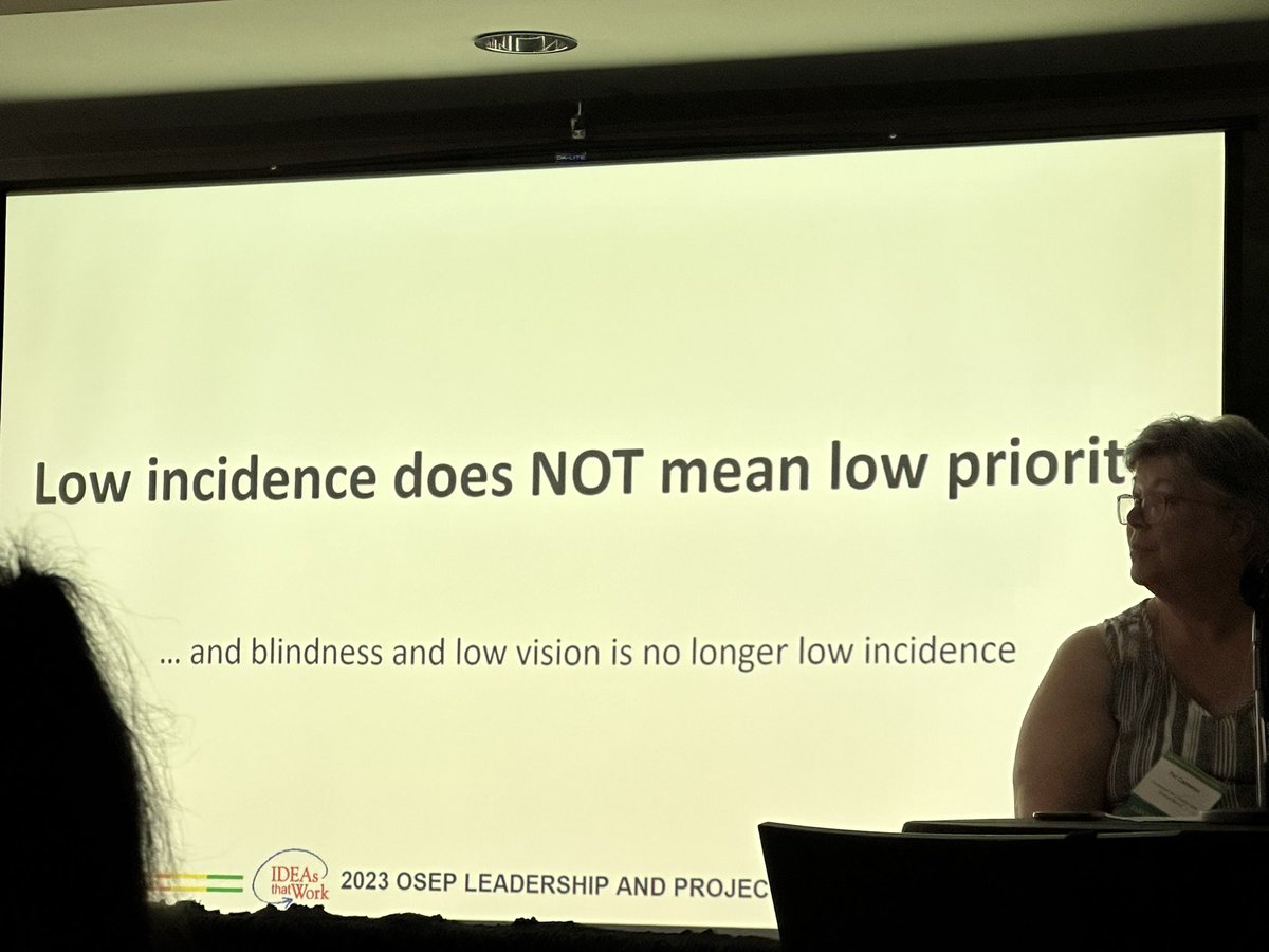 LaceyPaulus's tweet photo. Low incidence does NOT mean low priority #preach #OSEP2023 https://t.co/ZVWsy2NMTe