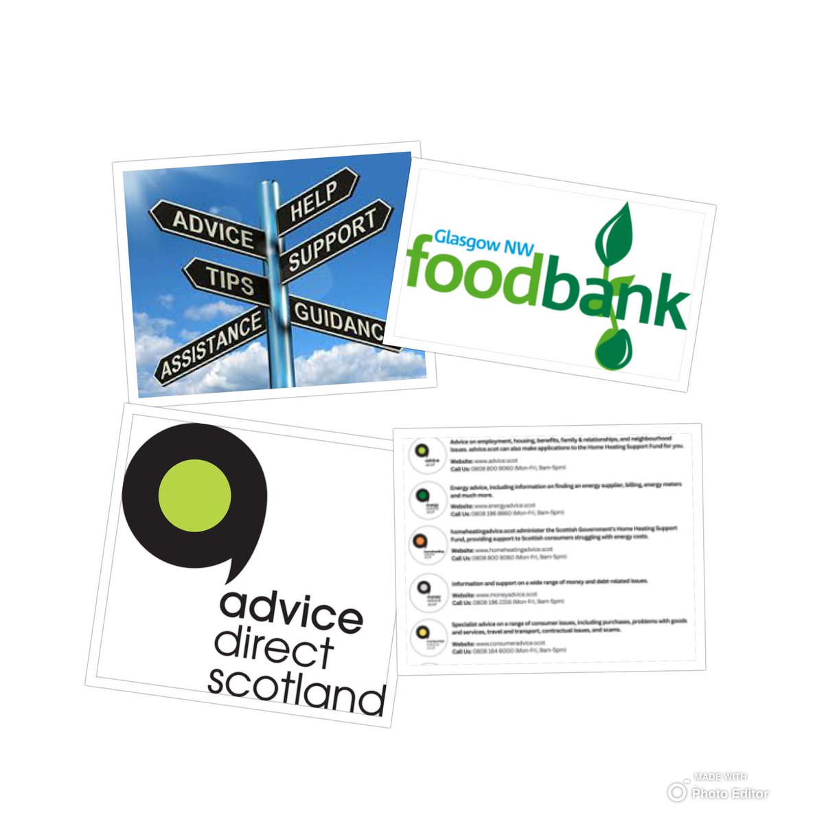 Glasgow North West Foodbank will be working in partnership with Advice Direct Scotland to offer advice and support on a wide range of issues. Advisors will be on site at our 2 Foodbanks on Thursday 03/08/23 at Victory Family Centre Glasgow and on Friday 04/08/23 at Blawarthill