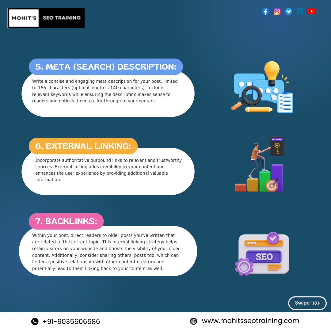 mohits_seo's tweet image. Boost Your Website&apos;s SEO with this Ultimate Checklist!  From custom permalinks to keyword research and backlinks, make your content stand out and get noticed by search engines!
 #mohitsseotraining #learnseo #DigitalMarketing #OnlinePresence #Visibility #SearchEngineOptimization