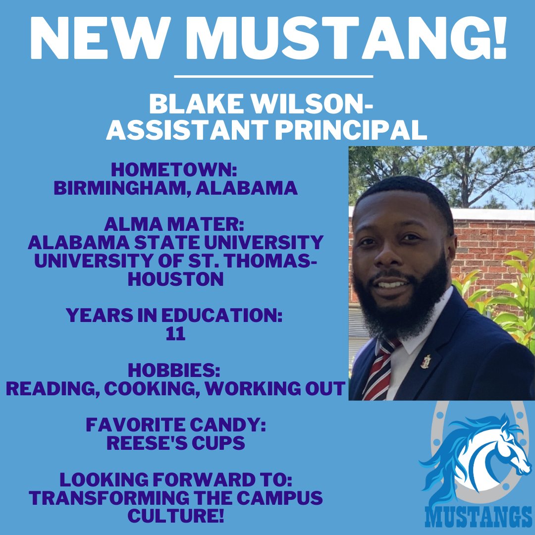 We are excited to welcome our newest Assistant Principal to Lake Olympia! Welcome Mr. Wilson!