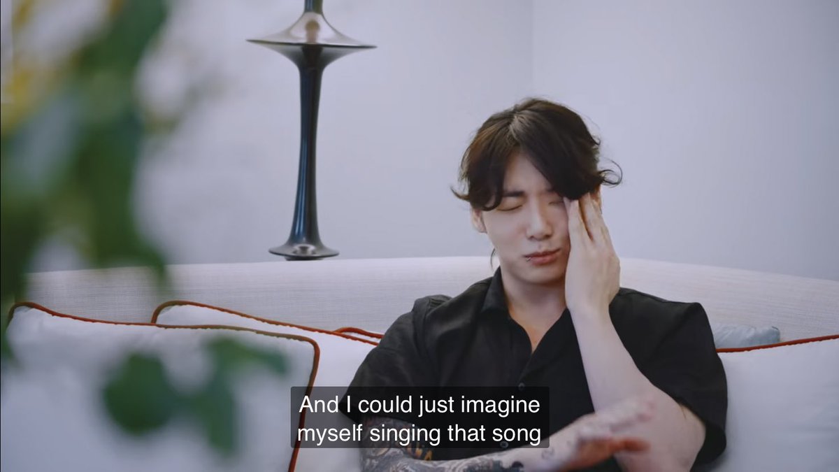 btschartsxdaily's tweet photo. I could just imagine myself singing that song, I thought I'd look so grown up, if I performed that song on stage after coming back, Wow, this would be really cool, I love It — #JUNGKOOK about #Seven https://t.co/pEW5veTj67