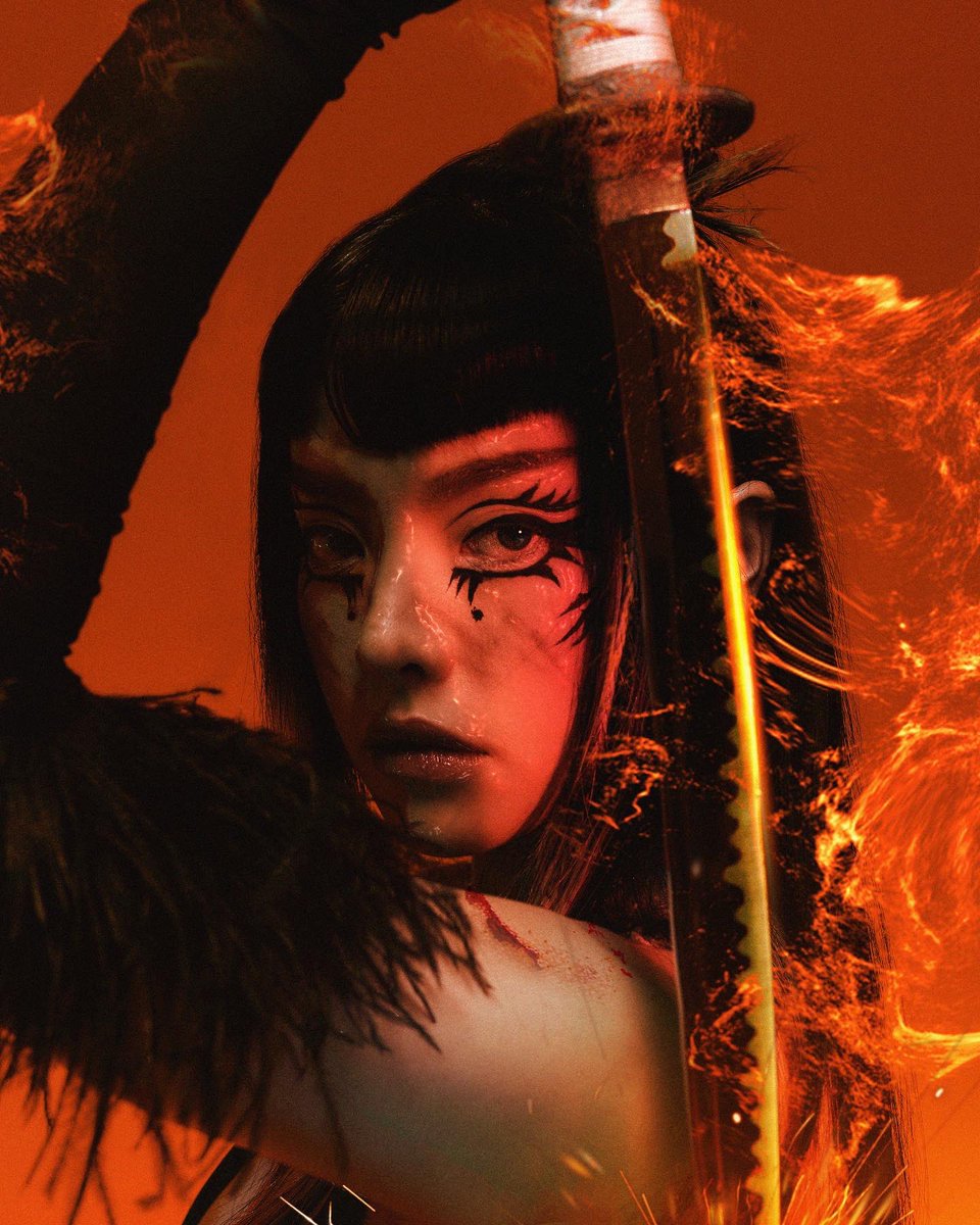 some photos from “petrol &amp; matches” shoot—song about fighting losing battles against dictators. 

listen to the song here: open.spotify.com/album/3I8wlRUM…

#music #killbill #demonslayer