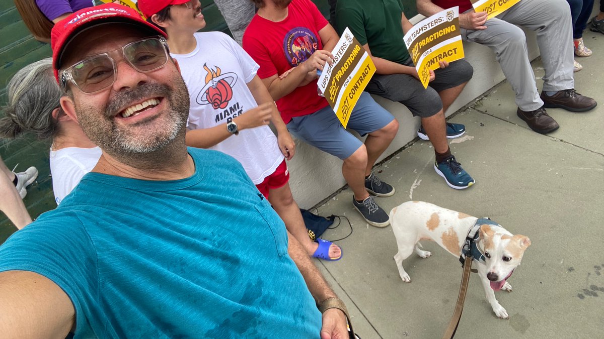 natbender's tweet image. Nina supports #Strikeready @teamsters @UPS