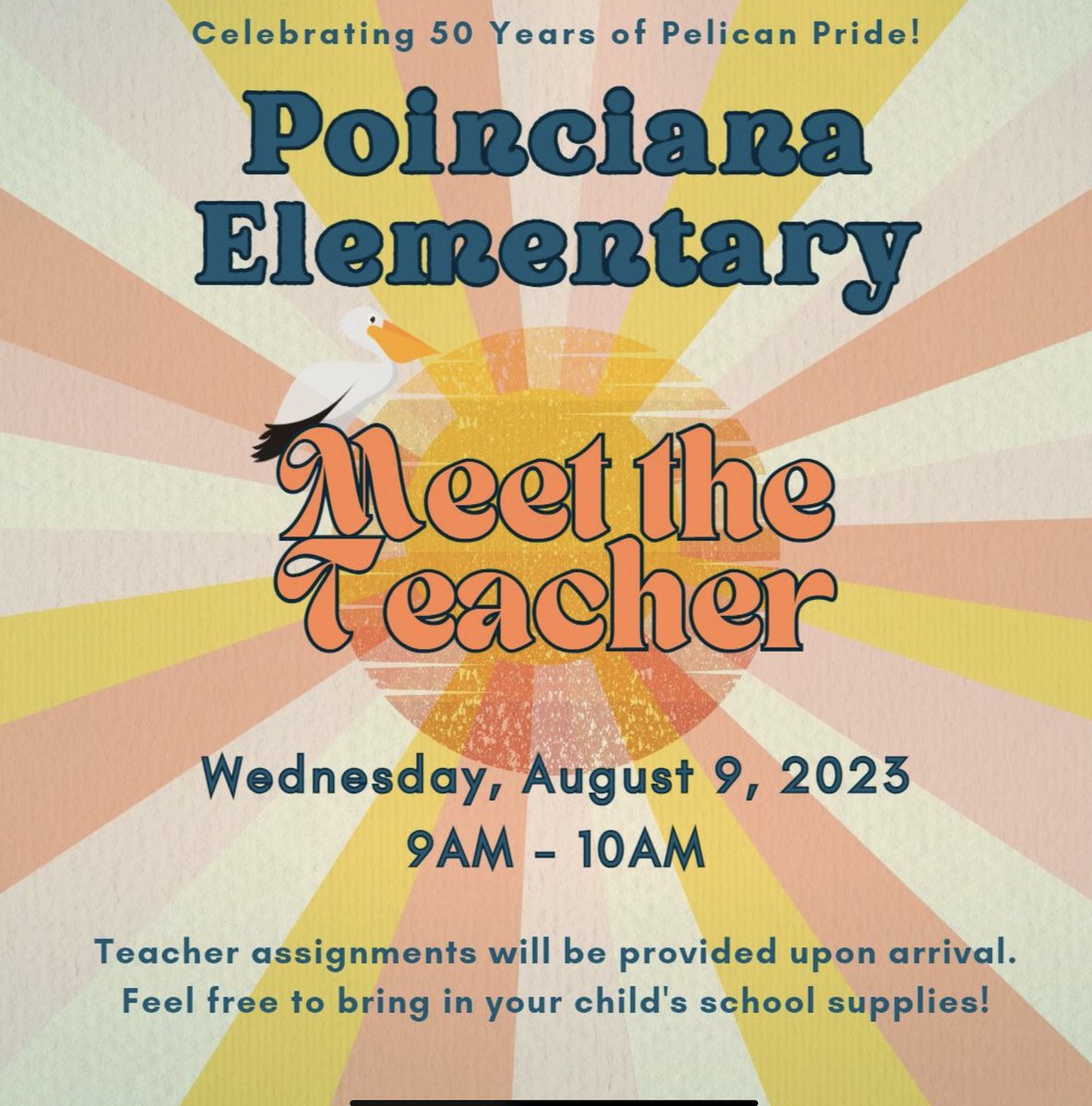 We can’t wait for our families to see our renovated and redecorated school! See you August 9th 😃 #50YearsOfPelicanPride #OnceAPelicanAlwaysAPelican <a href="/collierschools/">Collier County Public Schools</a>