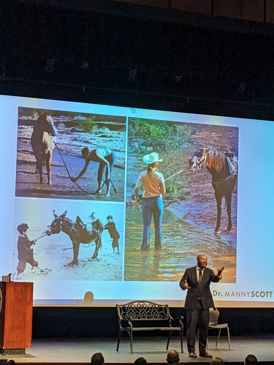 You can lead a horse to water, but you can't make it ... Wait! You can slap some salt in his mouth and make him thirsty! As teachers we can be the Exception for our students! We are the Salt! 🧂📝 #EngageNISD <a href="/EngageNISD/">ENGAGE Northwest ISD</a> 
#DrMannyScott