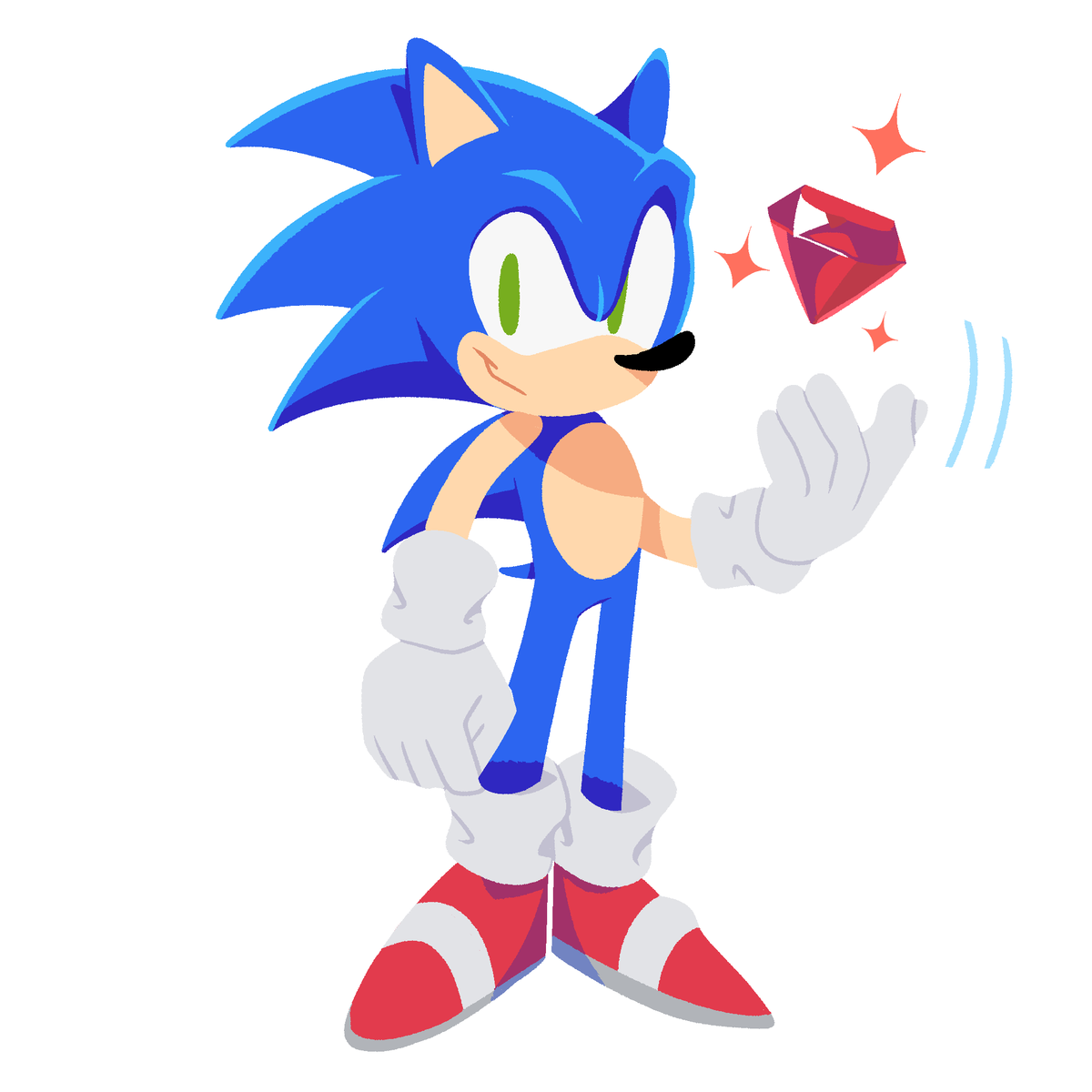 SO-NIC【12,800 イラストライブラリー】 I drew this but if it was sonic!