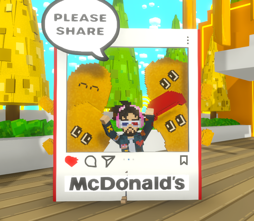 oaksixbuilds's tweet photo. Was funny to celebrate 🥳#McNuggets40yearsanniversary #ChickenMcNuggets #HKMcDonalds® #metaverseagency #thesandbox #discord #Mcdonaldsmetaverse
@TheSandboxGame @PANGUKENAL @steveaoki https://t.co/vJu9KFFBF2