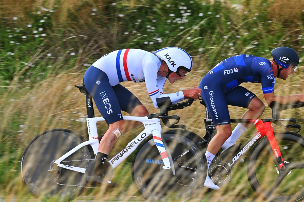 That's a brilliant time from @Joshytarling in the #EthiasTourdeWallonie2023 TT!

Debuting the 🇬🇧 skinsuit, he goes fastest by 41 seconds to move on to the hot seat 🔥