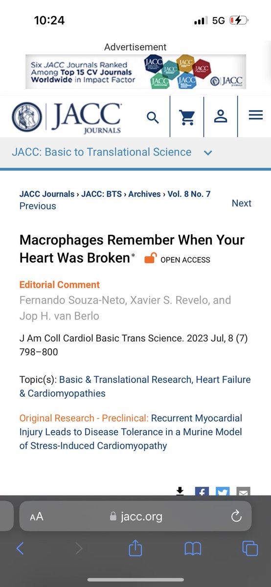 Our editorial is out! 🫀 @JACCJournals @Xavier_Revelo jacc.org/doi/10.1016/j.…