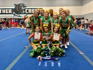 NCA Camp was a huge success for our Gator Cheerleaders! Awards: Top Team Cheer & Chant, Technical Excellence in tumbling & motions, and several leadership awards!! All American: Hadley H, Taylen M, Jade K, Lexi B, Bailey C, Cassidy S, Grace H, and Top All American: Jacie F!!